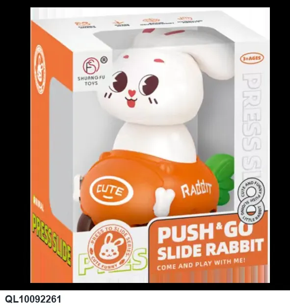 Squeeze The White Rabbits (four colors: orange, yellow, blue, red) (Chinese Version) Window-Shaped Gift Box (single piece) wholesale from Qili Toys