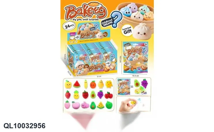 Stress-Relieving Squeeze Toys In The Shape Of Fruit. Display Box wholesale from Qili Toys