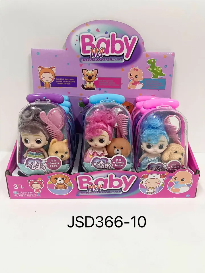 Suitcase With 2.5-Inch "Peach Ball" Eye Patches And A Small Mirror; Also Includes 12 Individual Animal Figurines Made Of Enamel (price per figurine). Display Box wholesale from Qili Toys