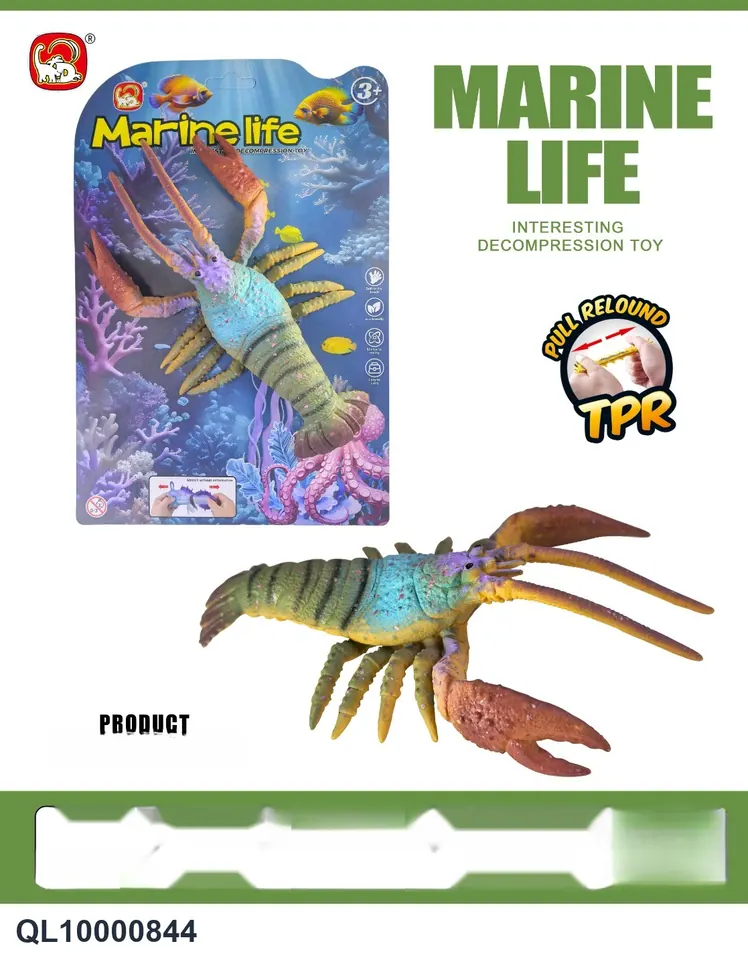 TPR Giant Lobster (blue) Tie Board wholesale from Qili Toys
