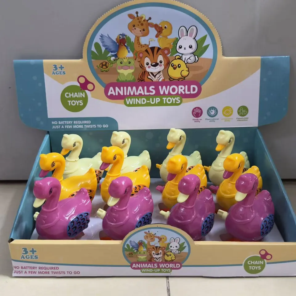 Three-Color Swan Box (12pcs whole box price) Display Box wholesale from Qili Toys