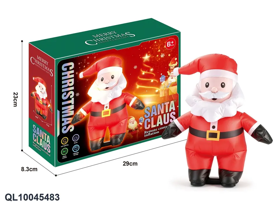 (battery included) 2.4G Remote Control Inflatable Santa Claus 6 Channels/With Music/Lights Sealed Box wholesale from Qili Toys