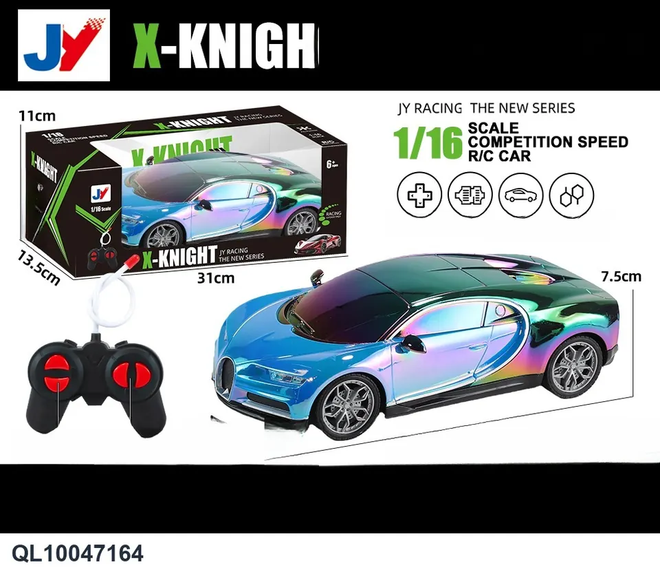 (electricity included) 1:16Uv Sprayed Classic Bugatti Color Box wholesale from Qili Toys