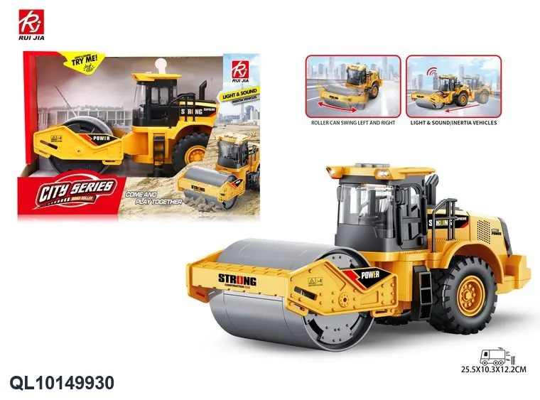 1:14 Compaction Equipment Inertia, Lighting, And Sound. Display Box wholesale from Qili Toys