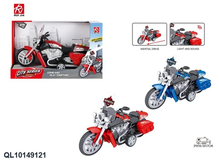 1:16 Motorcycle Inertia, Lighting, And Sound Effects. Display Box wholesale from Qili Toys