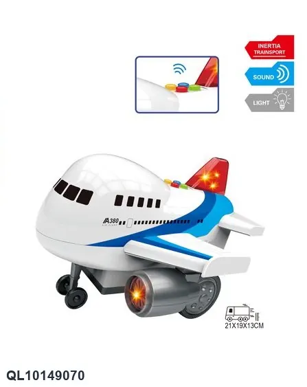 1:16 Scale Airplane: Inertia, Lighting, And Sound Effects. Display Box wholesale from Qili Toys