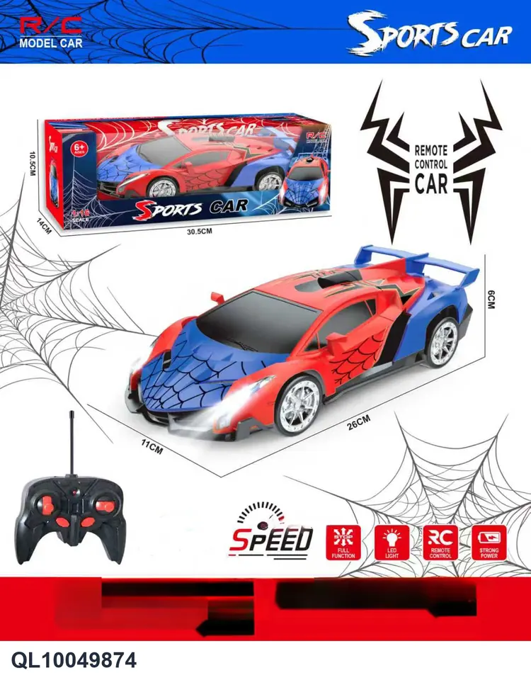 1:16 Spider Version Remote Control Car Battery Version (battery not included) Window Box wholesale from Qili Toys