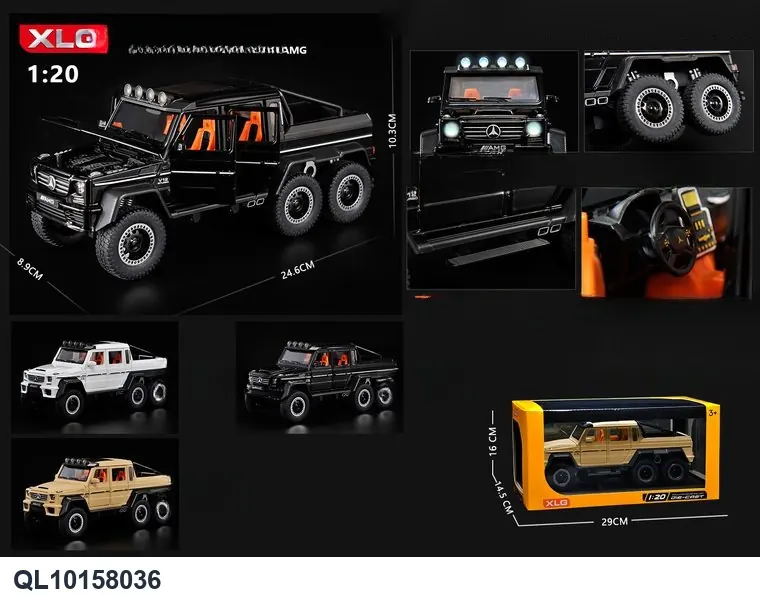 1:20 Mercedes-Benz Six-Wheel Off-Road Vehicle Support Box wholesale from Qili Toys