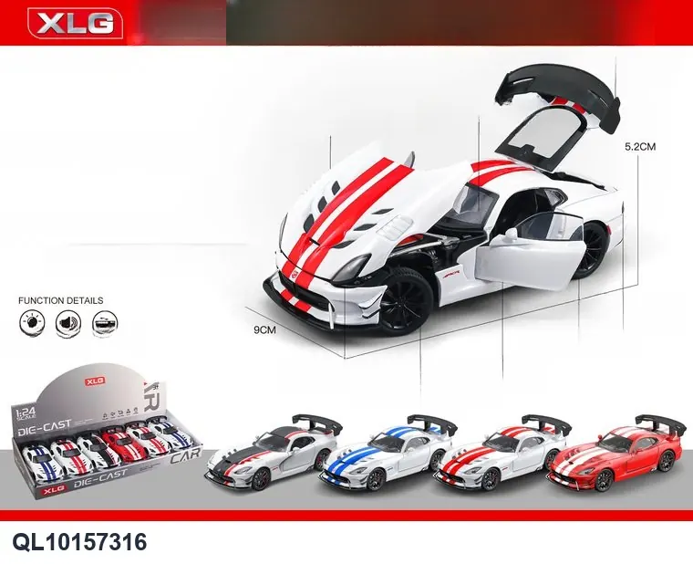 1:24 Dodge Viper Display Box wholesale from Qili Toys