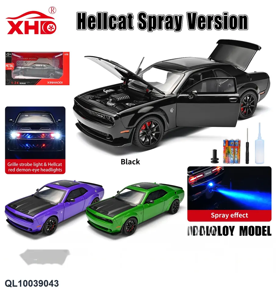 1:24 Hellcat Spray Version Alloy Car Window Box wholesale from Qili Toys