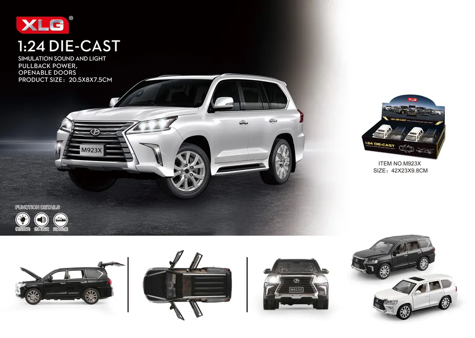 1:24 Lexus LX570 Display Box wholesale from Qili Toys