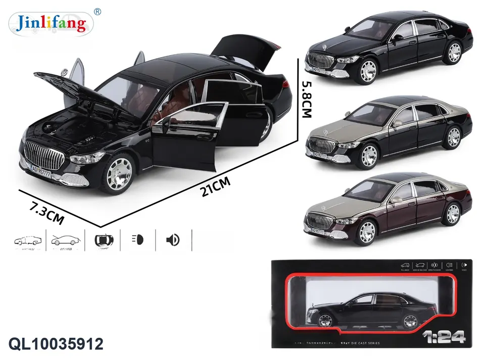 1:24 Maybach S680 Street Car Version Alloy Car Bracket Box Bracket Window Box wholesale from Qili Toys