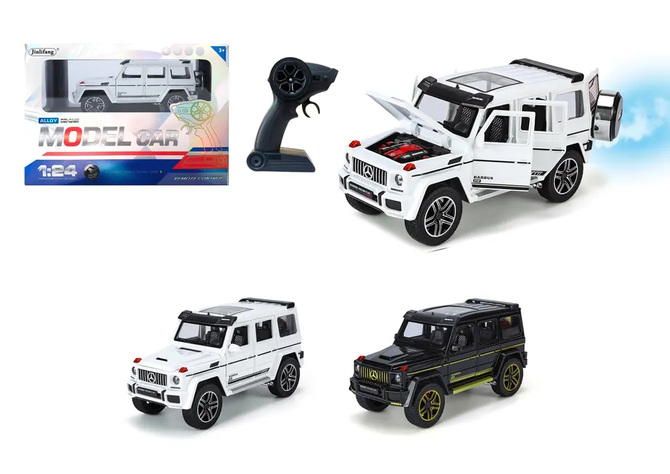1:24 Mercedes-Benz Big G Remote Control Spray Alloy Car (white, black) Window Box wholesale from Qili Toys