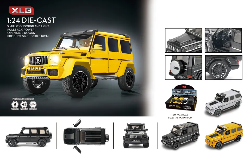 1:24 Mercedes-Benz, Modified Version (likely a model car) Display Box wholesale from Qili Toys