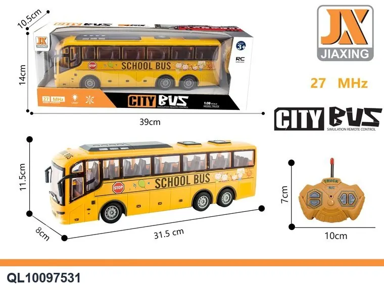 1:30 Four Tong Lighting School Bus Color Box wholesale from Qili Toys