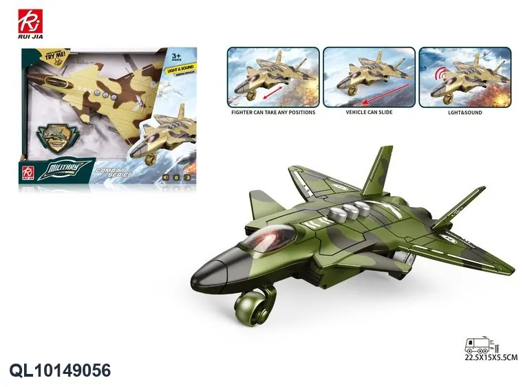 1:32 Airplane, Inertia, Lights, Sound Display Box wholesale from Qili Toys
