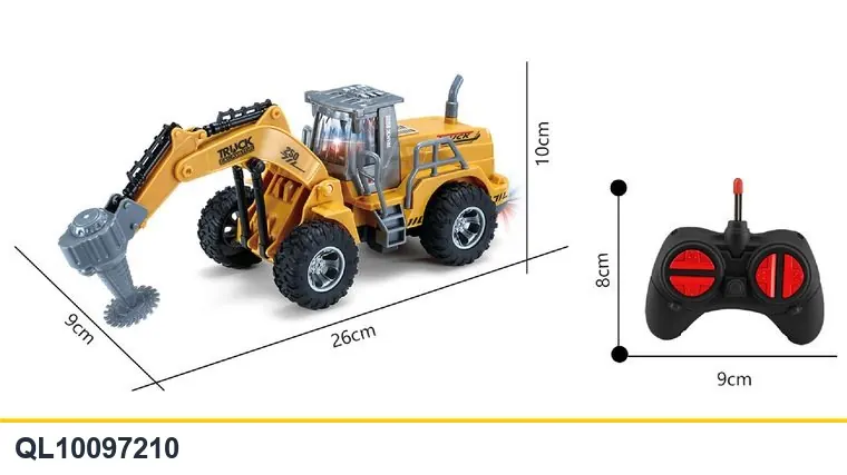 1:32 Four-Way Lighting Remote Control Heavy-Duty Cutting Vehicle Color Box wholesale from Qili Toys