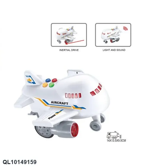 1:32 Scale Airplane: Inertia, Lights, And Sound Effects. Display Box wholesale from Qili Toys