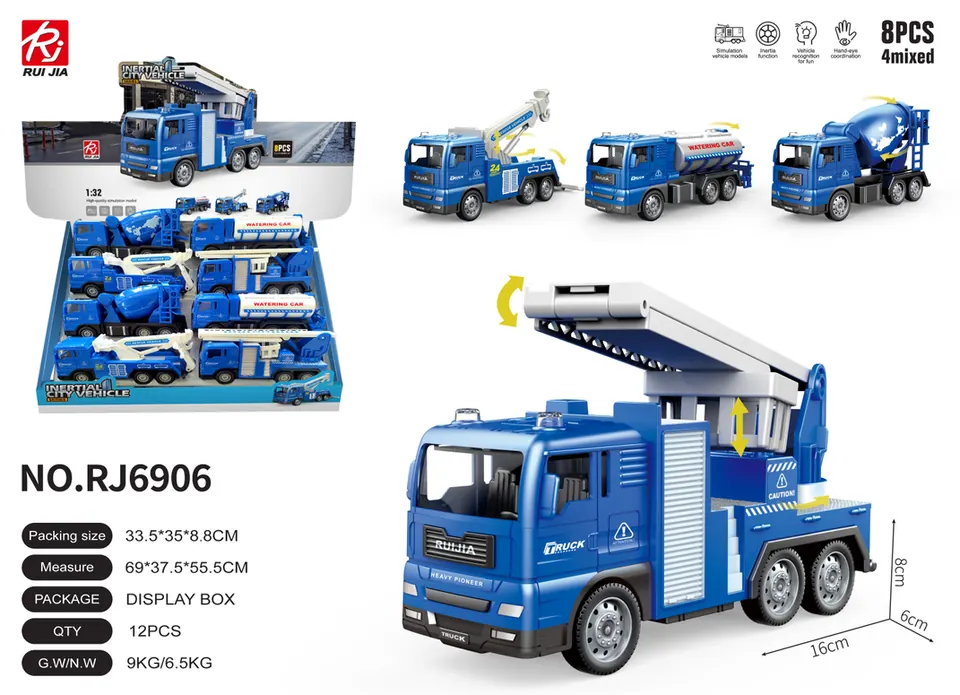 1:32 Scale Model Car With Inertia Effect Display Box wholesale from Qili Toys