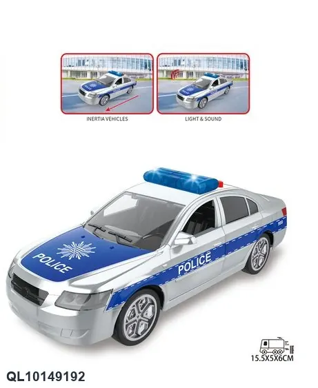 1:32 Scale Toy Police Car With Working Lights And Sounds. Display Box wholesale from Qili Toys