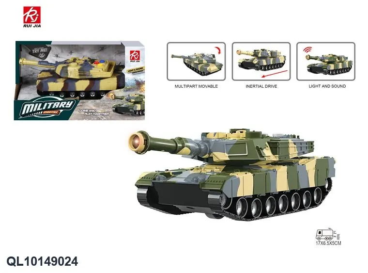 1:32 Tank Car Inertia, Lights, And Sound Effects. Display Box wholesale from Qili Toys