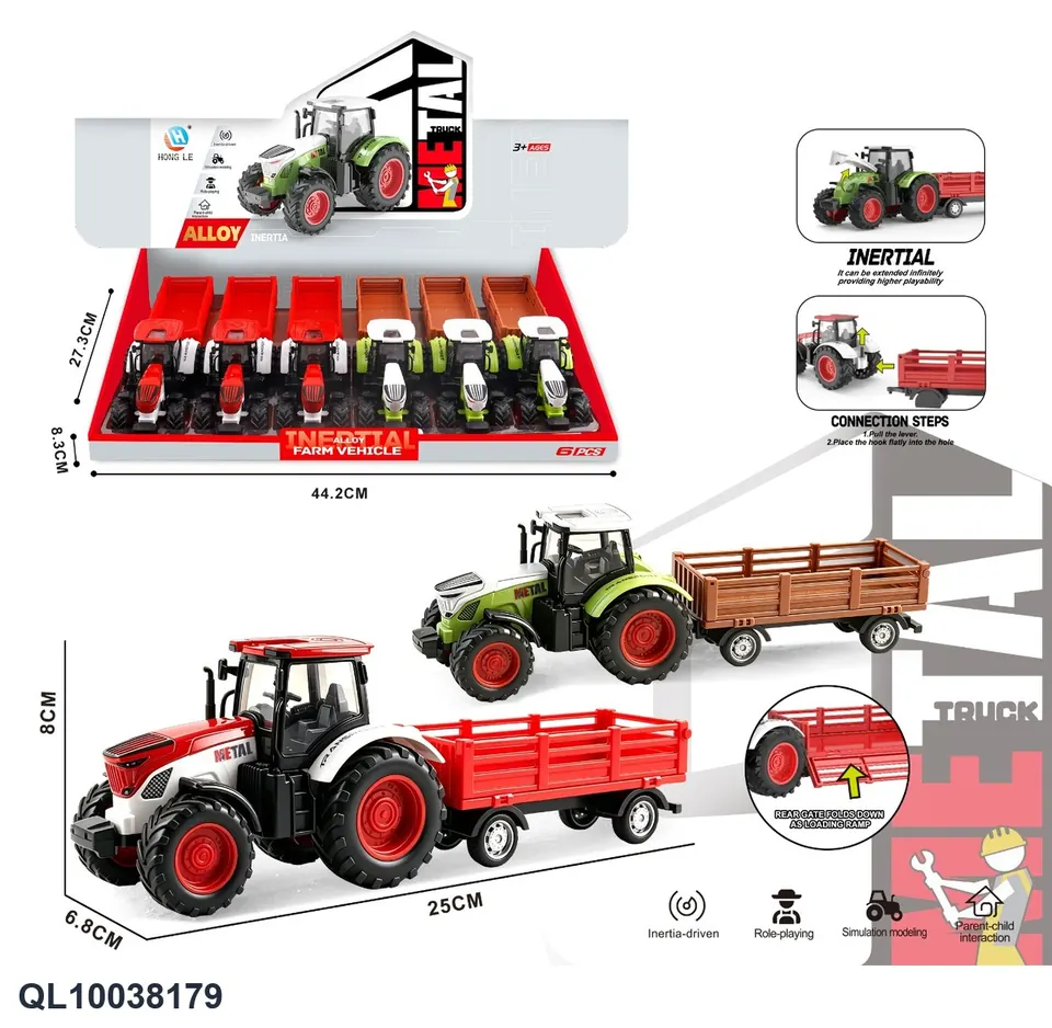 1:36 Alloy Farmer's Car Display Box Display Box wholesale from Qili Toys