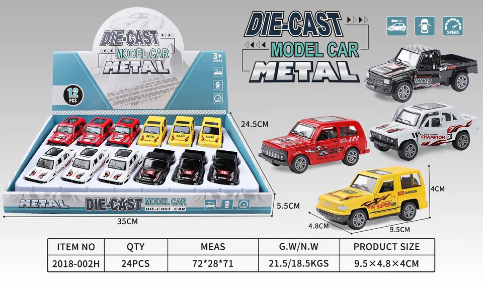 1:64 Off-Road Racing (12pcs price for the whole box) Display Box wholesale from Qili Toys