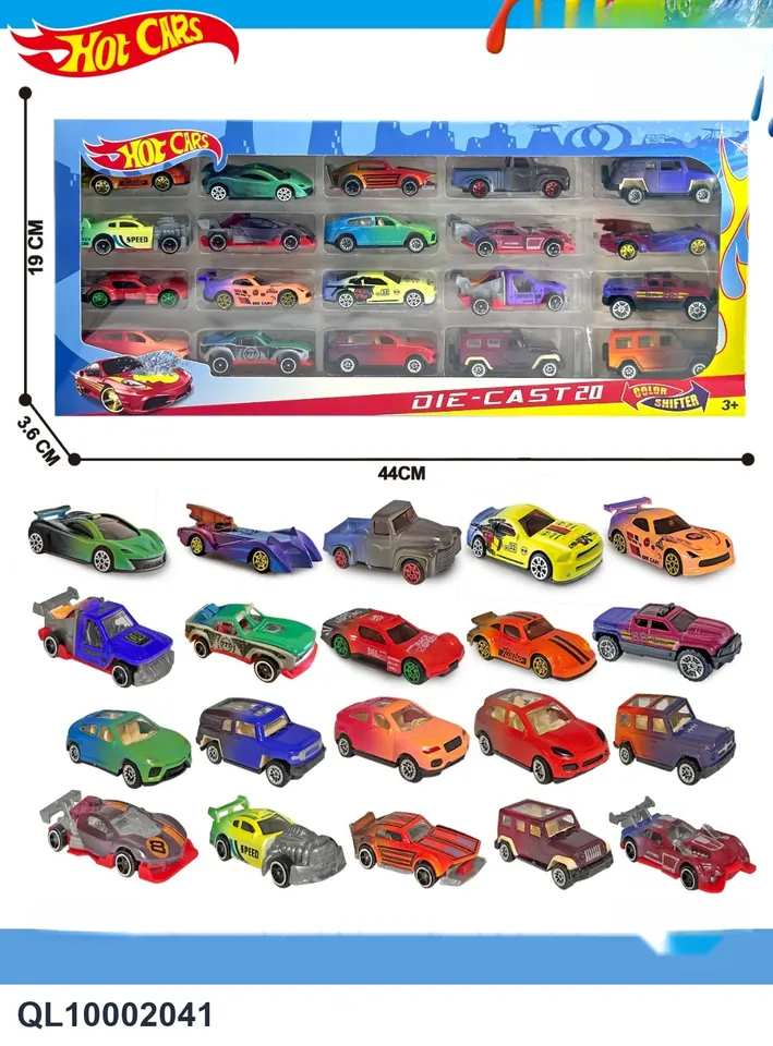 1:642 Segment Color Changing 20 Alloy Scooters Window Box wholesale from Qili Toys