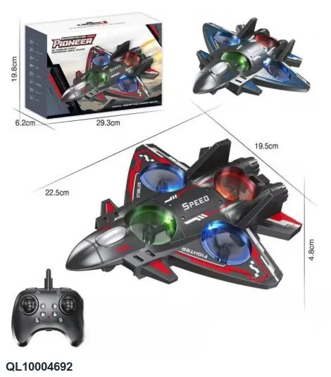 2.4GHZ Remote Control Four-Axis Foam Aircraft With Gyro (fixed height version, red/blue) Color Box wholesale from Qili Toys