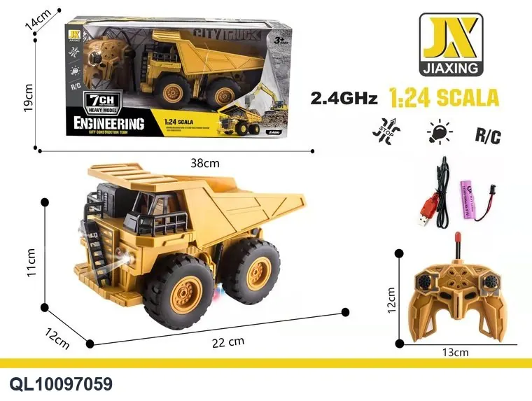 2.4GHz Seven Tong Lighting Equipment Self-Propelled Remote Control Vehicle Color Box wholesale from Qili Toys