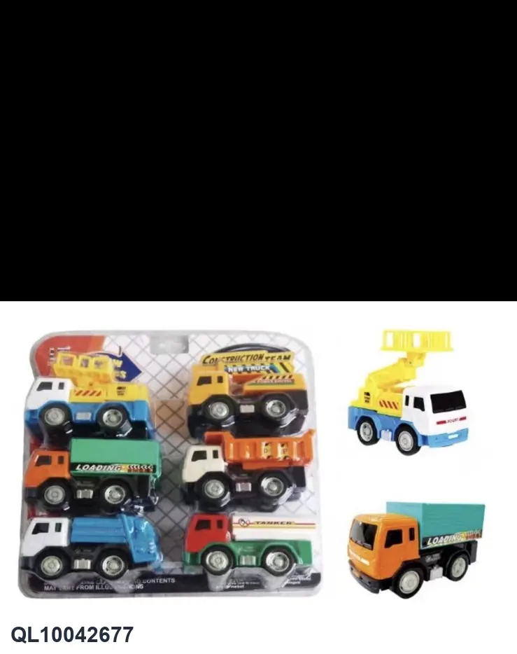 6 Inertial Engineering Vehicles High-Frequency/Double Blister wholesale from Qili Toys