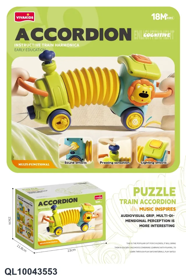 Accordion Train Color Box wholesale from Qili Toys