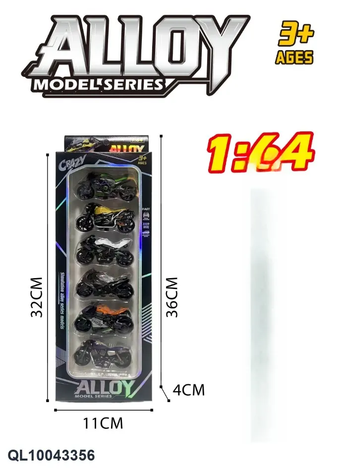 Alloy 6 Zhuang Alloy Motorcycle Window Box wholesale from Qili Toys