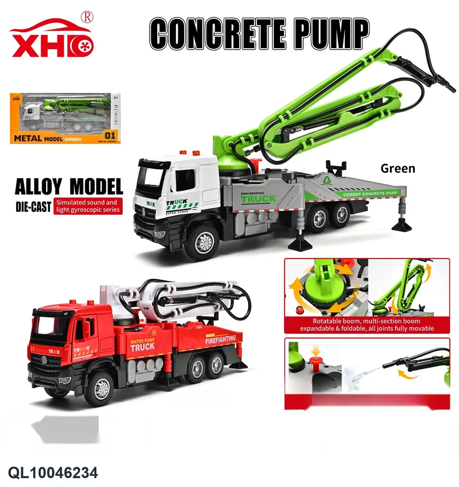 Alloy Cement Pump Truck Window Box wholesale from Qili Toys
