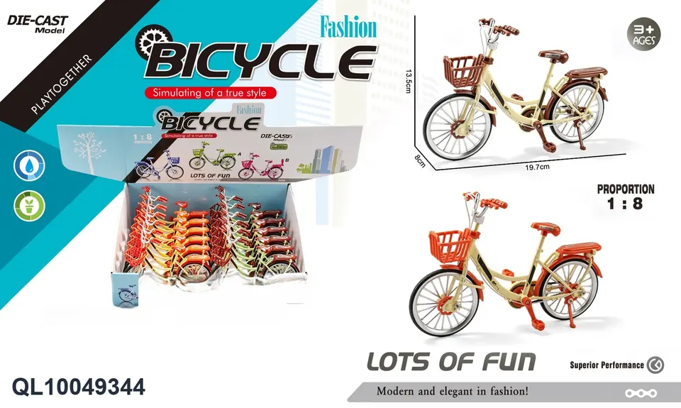 Alloy Three-Color Boutique Bicycle Display Box wholesale from Qili Toys
