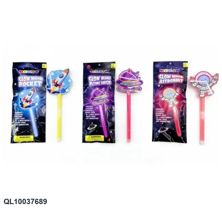 Astronaut/Space/Ship/Space Series Light Sticks (3 types mixed) Aluminum Thin Bag wholesale from Qili Toys