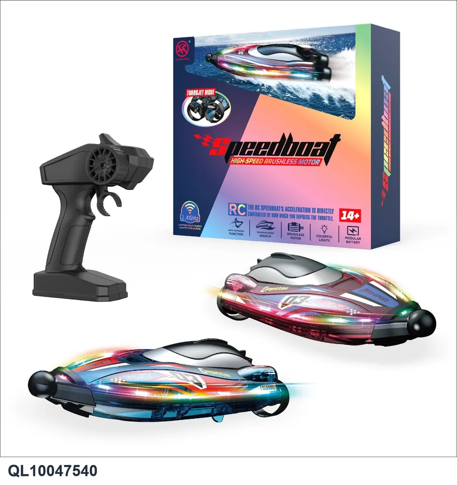 Brushless High-Speed Remote Control Boat (electricity included) Color Box wholesale from Qili Toys