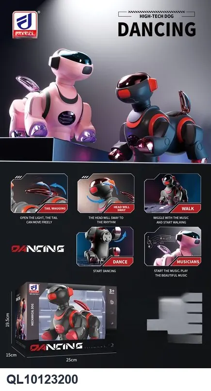 Electric Dancing Robot Dog Window Box wholesale from Qili Toys