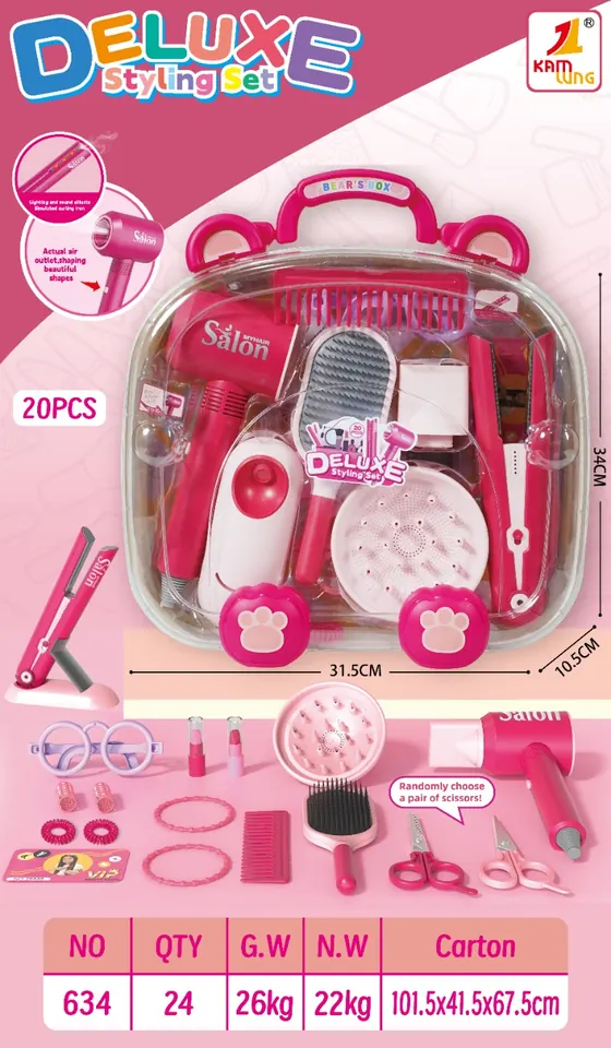 Electric Simulation Hairdressing Accessories (womens model) Portable Box wholesale from Qili Toys