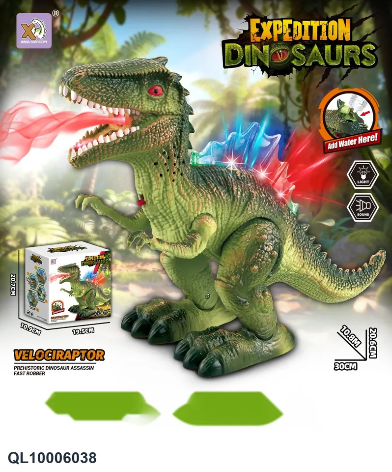 Electric Spray Ridgeback, With Lights, Sounds, Automatic Forward Motion, Spray Function, Comes With A Water Bottle, (single color). Sealed Box wholesale from Qili Toys