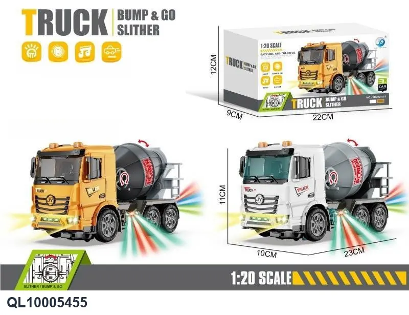 Electric Universal/Sliding Dual-Function (lighting, music mixing engineering vehicle, two-color mixed installation) Color Box wholesale from Qili Toys