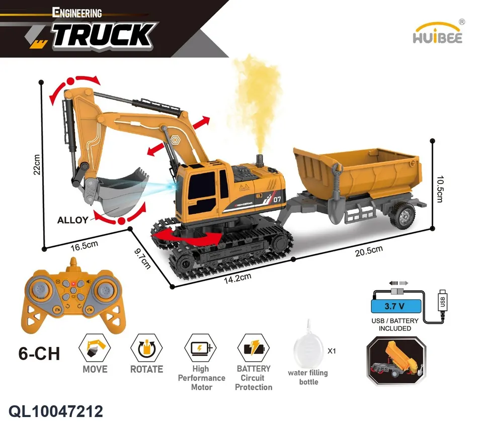 Excavator Sealed Box wholesale from Qili Toys