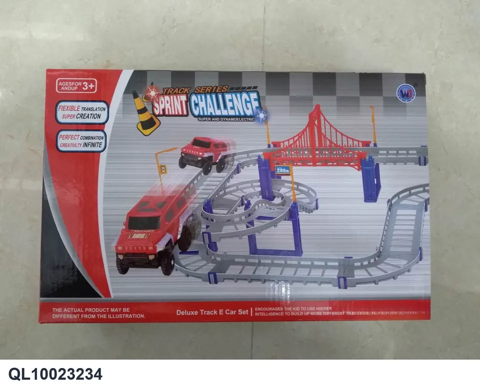 Extremely Fast Electric Rail Car Color Box wholesale from Qili Toys