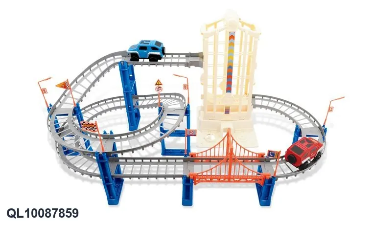Extremely Fast Electric Rail Car Color Box wholesale from Qili Toys