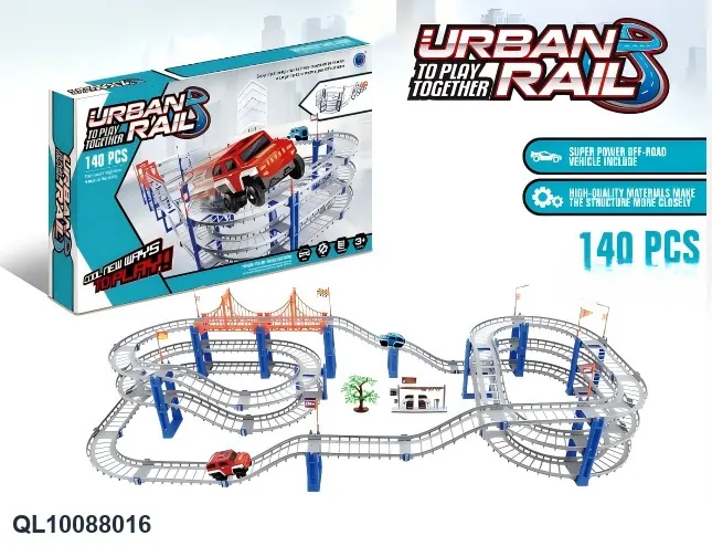 Extremely Fast Electric Rail Car Color Box wholesale from Qili Toys