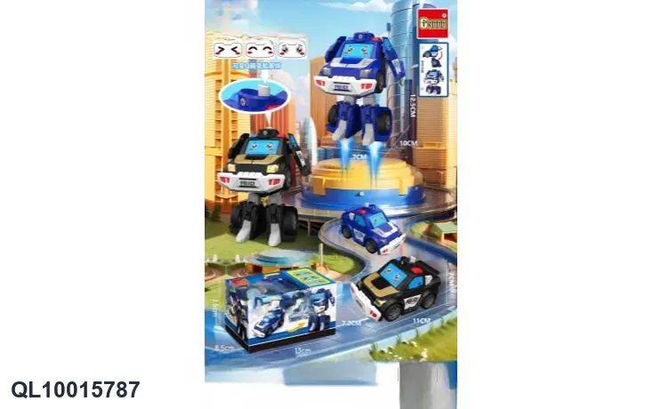 Face Changing Police Car Sealed Box wholesale from Qili Toys