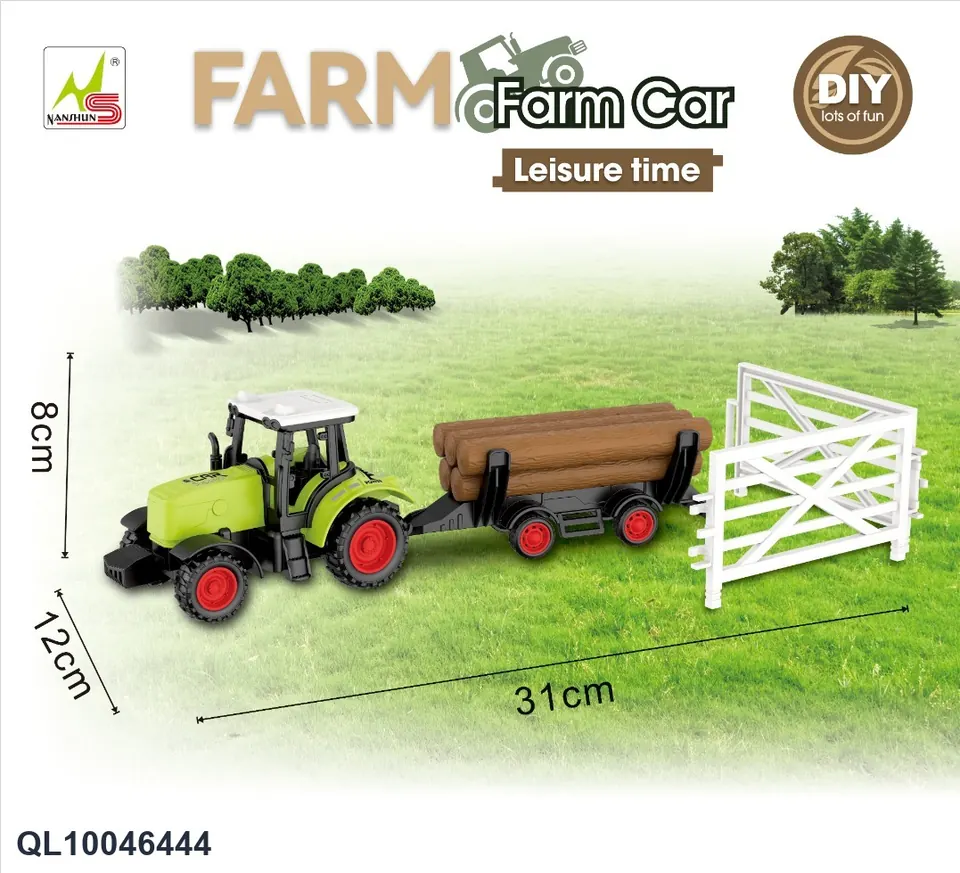 Farm Transport Truck (5 wooden strips) Window Box wholesale from Qili Toys