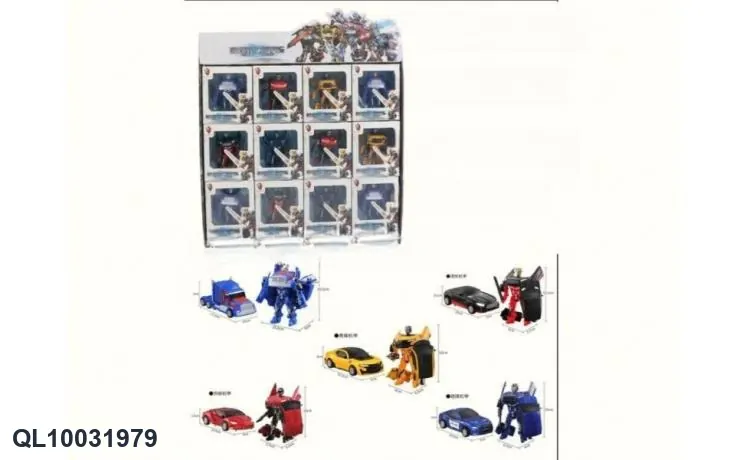 Five Transforming Robot Car Models Display Box wholesale from Qili Toys