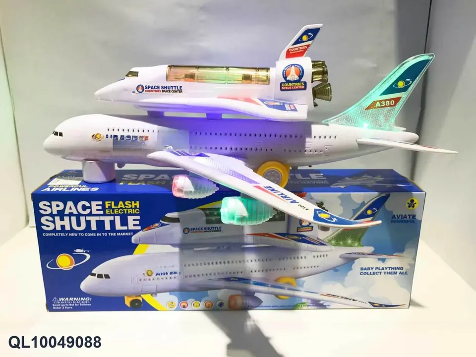 Flash Electric Double-Decker Aircraft Color Box wholesale from Qili Toys