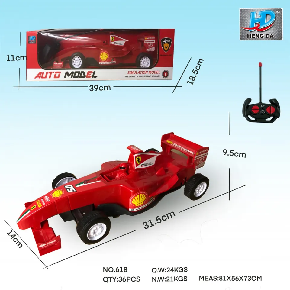 Four-Way Remote Control Formula 1 Race Car (battery not included) Window Box wholesale from Qili Toys